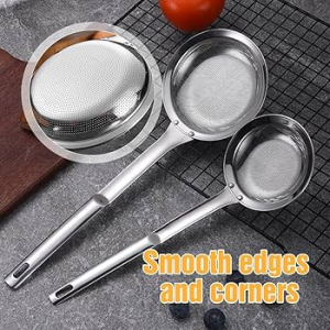 1pcs Skimmer Fat Oil Skim Vegetable Residue Percolator Spoon Kitchen Tools Strainer