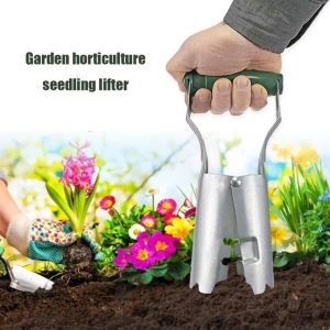 CUFEI Handheld Design Garden ling Transplanter Multifunctional Stainless Steel Flower Transplanting Extractor Tool Household Tool Hole Drilling Planter Agricultural Tools