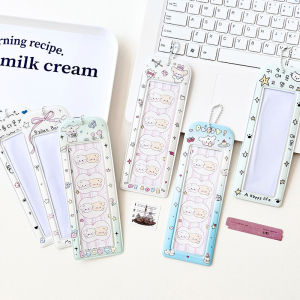 [Eqrbtl] PVC Photo Booth Frames Cartoon Photo Booth Album For 2x6 Inch Photo Strips Wedding Album Bag Pendant School Stationery