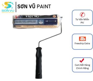 Việt Mỹ - Lăn Sơn Nước Cán Đen - Loại 9 Inch ( 23cm) - Lông Mịn