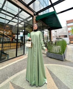 Glamz raiqa gamis terbaru pesta mewah elegan modern kekinian dress wanita baju muslim terlaris busui