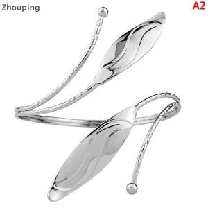 【ZP】Cute Bohemian Butterfly Leaf Charm Upper Bracelet Arm Chain Metal Hollow Out Geometric Pattern Retro Arm Cuff Bangle Body Bracelets