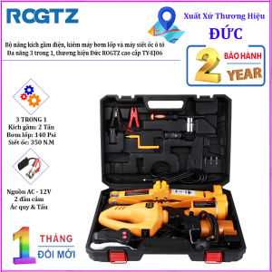 Bộ nâng kích gầm điện kiêm máy bơm lốp và máy siết ốc ô tô đa năng 3 trong 1 ROGTZ TY-EJ06 - CHÍNH HÃNG BẢO HÀNH 2 NĂM