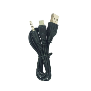 Plugs Play MicroUSB 5Pin to 3.5mm Sound Transfer Cable With USB Charging Function