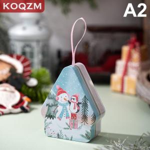 [COD] KOQZM KITCHEN Christmas Decor Tinplate Box Storage Box With Lanyard Candy Biscuit Box Jewelry Storage Party Favors Christmas Tree Decoration