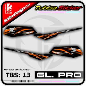 Sticker Striping Variasi Gl Pro/Max  - Stiker Sticker Variasi Striping Motor Gl Pro/Max. TBS.13
