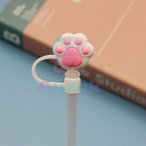 AUK Homehub Straw Cap Silicone Dust-proof Plug Glass Tea Milk Straw Splash-proof Lid