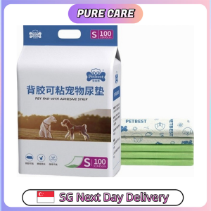 【Pure Care】 Pet Pad with Adhesive Strip For Dogs Cat Diaper/ Training Small Animals Pee Pads