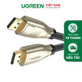 Cáp Displayport 1.4 UGREEN DP112 - Hỗ trợ phân giải 8K@60Hz - Lõi đồng 26AWG ba lớp bảo vệ chống nhiễu - Hãng phân phối chính thức - Bảo hành 18 tháng 1 đổi 1. 