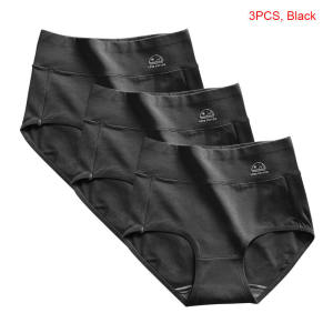 3/5PCS/Set M-XXL High Waist Pure Cotton Panties Women Briefs Underwear Girls Panties Antibacterial Cotton Crotch for Women Female