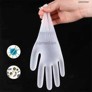 [COD] jiameitan 50 100pcs Latex Free Gloves TPE Disposable Gloves Transparent Non-Slip Acid Work Safety Food Grade Household Cleaning Gloves