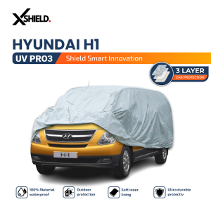 3 Layer Cover Mobil Hyundai H1 Sarung Penutup Aluminium Film Material Waterproof & Anti UV
