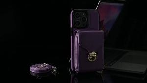 เหมาะสำหรับ Samsung S25U กระเป๋าศัพท์แบบมีช่องใส่บัตรซิปและสายคล้องข้าง S24 กระเป๋าศัพท์แบบสะพายข้างอเนกประสงค์