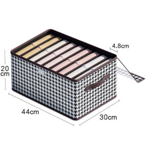 Household Storage Box with cover for Clothes Foldable Clothes Organizer Waterproof Storage Box  Drawer Organizer rack