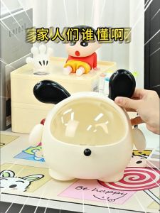 Desktop Storage Box Rabbit Shape with Lid Dustproof Organizer Bekas Simpanan Makeup