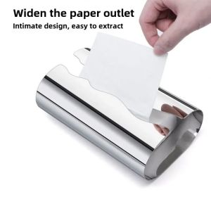 A5TG Phong cách Bắc Âu Hộp khăn giấy Bề  gương thép không gỉ Giá đỡ khăn ăn gương  Màu bạc Hộp Khăn Ăn Bạc Sử dụng trong bếp