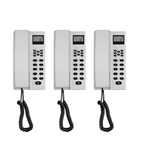 ANJIELO Multiple Intercom Wireless caller ID office telephone Units two way radio Support repeater | Support 9999 Devices | 1KM Long Range | Cordless Phone for Factory Hotel Security