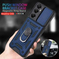 Realme C65 2024 Casing For Realme C63 C65 C 65 NFC RealmeC 65 RealmeC65 4G 5G 2024 Phone Case Metal Armor Ring Bracket Stent Push Camera Shockproof Protection Casing Hard Cover. 