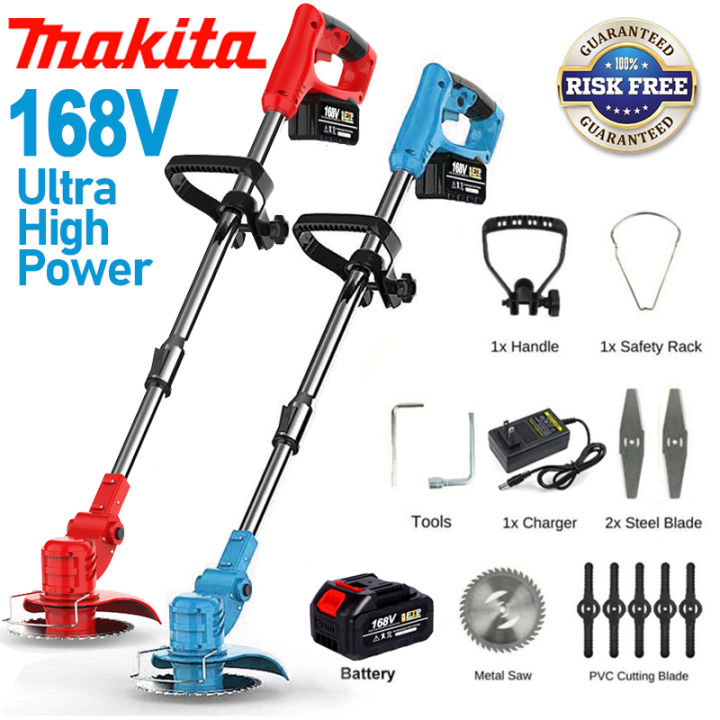 Cordless Lawn Mower Rechargeable Heavy Duty Electric Grass Cutter