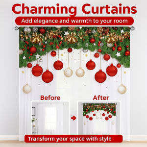 Window Screen Simple and Easy Installation Curtains Exquisite Creating a Festive Atmosphere Winter