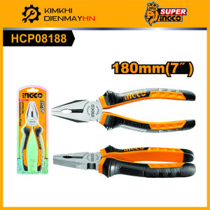 INGCO Kìm răng 7" tay cầm hai màu HCP08188