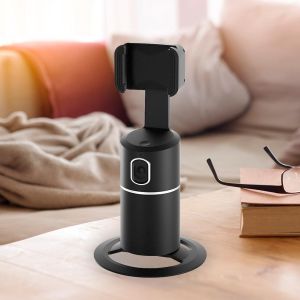 360 Auto Rotation Mobile Phone Holder Smart AI tracking Tripod Live Vlog Cradle Head Selfie iPhone Android Stand Portable