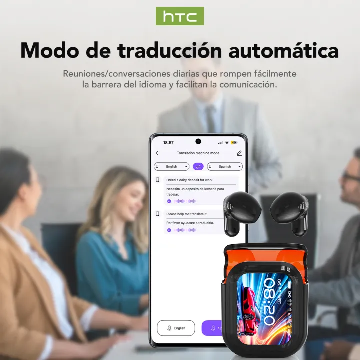 HTC NE20 AI Tai nghe dịch thuật Màn Hình LED Cảm Ứng Tai nghe Bluetooth 6.0 AI Dịch thuật thời gian thực Màn hình LED thông minh HiFi Chất lượng âm thanh Công nghệ giảm tiếng ồn | BigBuy360 - bigbuy360.vn HTC NE20 AI Tai nghe dịch thuật Màn Hình LED Cảm Ứng Tai nghe Bluetooth 6.0 AI Dịch thuật thời gian thực Màn hình LED thông minh HiFi Chất lượng âm thanh Công nghệ giảm tiếng ồn | BigBuy360 - bigbuy360.vn