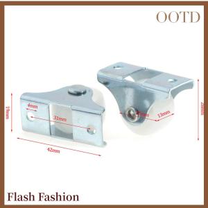 [Falsh F] 4ชิ้น1นิ้วล้อลิ้นชักพลาสติกล้อเลื่อนทิศทางเฟอร์นิเจอร์ขนาดเล็ก