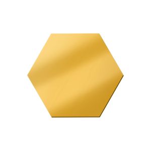 1 Miếng Dán Tường Acrylic Hình Lục Giác 3D Tráng Gương DIY Trang Trí Nhà Cửa