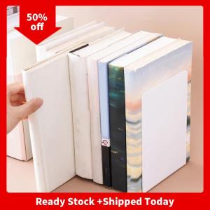 🔥🔥🔥pheebss Desktop Organizer L-shaped Desk Bookends Durable Display Book Stand Simple INS Book Support Rack Minimalism