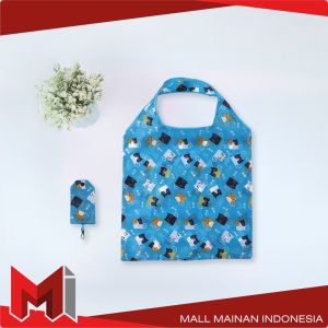 MallMainan-T47 Tas Belanja Lipat Karakter Shopping Bag Reusable Bag Serbaguna / Kantong Belanja Ramah Lingkungan Souvenir Tas Lipat
