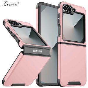 Luxury Matte Armor Solid Color Hard Case for Samsung Galaxy Z Flip 7 6 5 4 8 flip7 ZFlip Ultra Slim Skin Feel Shockproof Cover
