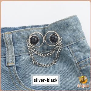 Digeo Jeans Waisted Buttons Metal Adjustable Waist Buckle Fashion Accessories for Women Girls