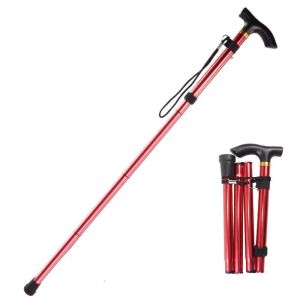 BLACKON Khóa điều chỉnh nhanh Gậy đi bộ ngoài trời Nhôm Gấp lại Nhân viên hỗ trợ Hỗ trợ cân bằng 3 phần Gậy đi bộ đường dài Thiết bị đi bộ đường dài