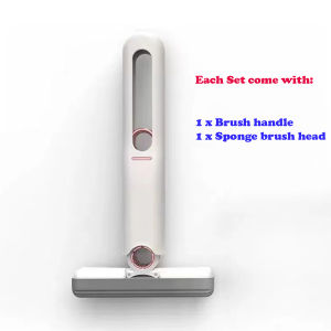Hands-Free Sponge Mop Rotatable Mini Desktop Glass Cleaning Tools Desktop Cleaning