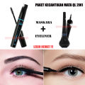PAKET KECANTIKAN MATA QL 2 IN 1 / MASCARA QL + Eyeliner QL / WATERPROOF. 