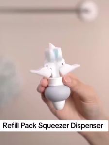 Laundry Detergent Body Wash Shampoo Dispenser Squeezer liquid Storage Holder Refill Pack Pump Device