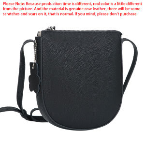 Royal Bagger Litchi Pattern Shoulder Crossbody Bag for Women Genuine Cow Leather Phone Bag Fashion Trend Small Square Bag 9602