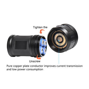 Seafrogs MK-17 Flashlight Waterproof 80 Meters 5000 Lumen Diving Scuba Torch with White Red Blue Colorful Video Light for Under Water Deep Sea Cave