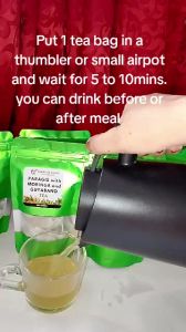 BUY 1 TAKE 1 3 IN 1 PARAGIS W MORINGGA AND GUYABANO HERBAL TEA 30PCS TOTAL TEA BAGS...