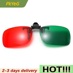 PkYeG Red Blue Green 3D Glasses Black Frame For Dimensional Anaglyph Movie TV