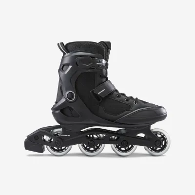 Decathlon Adult Inline Fitness Skates Roller - Black/Silver