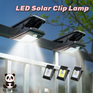 Solar Clip Light LED Solar Clip Camping Light Outdoor Waterproof Solar Garden Light Motion Sensor Light
