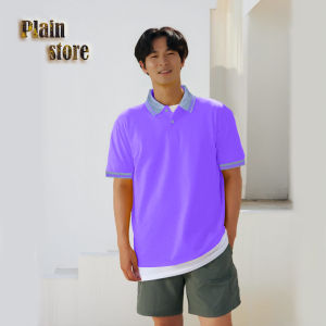 PS Kaos Polo Lengan Pendek Kaus Polos Kerah Abu Lis Polo Shirt Dewasa