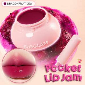 SHEGLAM Pocket Lip Jam Lightweight Hydrating Glossy Lip Glosses Moisturizing Lip Mud Care Cream Makeup Women Cosmetics Guava Glow