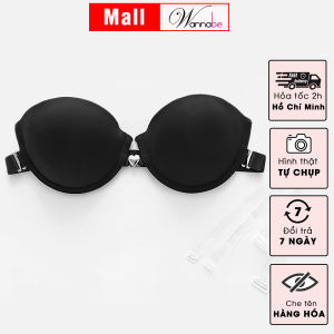 Áo ngực không dây WANNABE ANT10 áo chíp cúp ngang chống tuột đẩy ngực kèm dây lưng trong khi mặc đồ hở lưng vai ngực