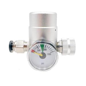 Heavy Duty Metal Regulator For Cream Dispenser With 1500psi Pressure Gauge Monitor Adjustable Dispenser Adapter