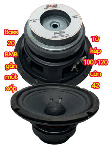 Loa bass 20 BMB gân mút côn 42 từ kép 120+100 - giá 1 cái