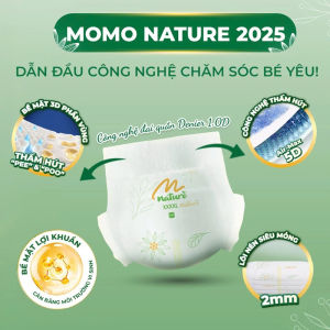 [Tặng Khăn Xịn]Bỉm Tã Momo Diamond NATURE Hạt Bơ-Đủ Size(Siêu Thấm Hút-Siêu Chống Hăm)