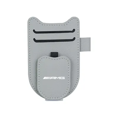 Mercedes Car Glasses Clip Leather Auto Sun Visor Organizer Card Holder Pen Sunglasses Holder Car Interior Storage Bag For Benz W211 W212 W206 W124 W205 C Class W207 W204 W220 W213